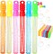 24 Pack 10’’ Mid Bubble Wands Assortment, 6 Colors Bubble Wands 3 OZ Party Favors Kids Summer Toys